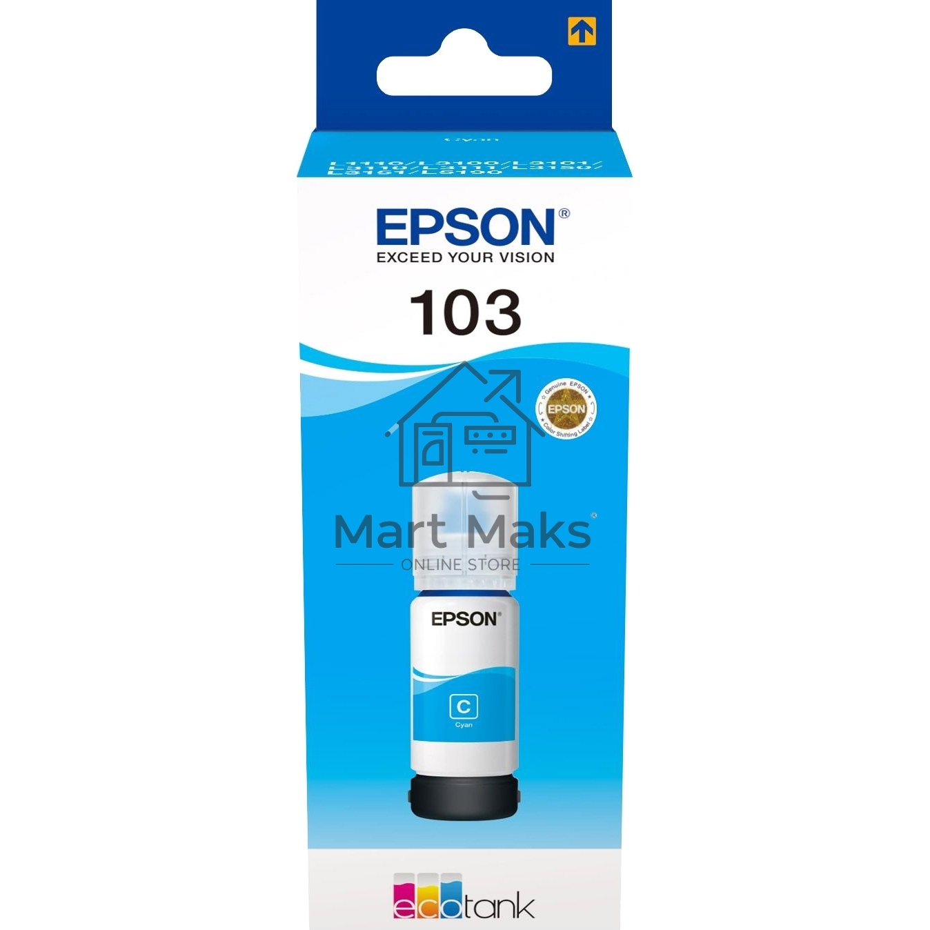 Контейнер с голубыми чернилами EPSON C13T09C24A