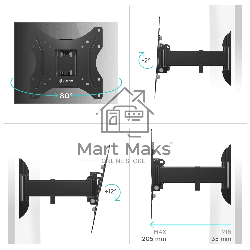 Кронштейн ONKRON M2S для телевизора 17