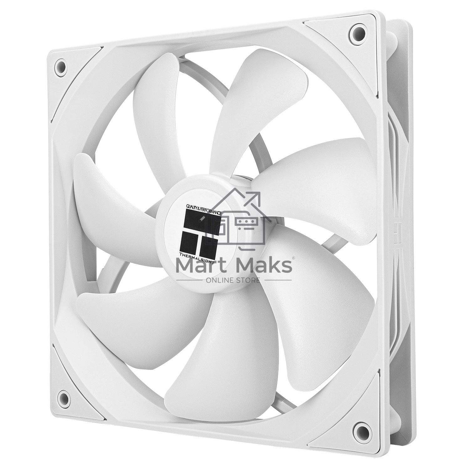Кулер для корпуса Thermalright TL-C14CW белый (140x140x25mm, 4-pin PWM, 75.8CFM, 26.4dBA, 1500RPM)