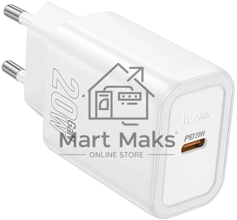 Сетевое зарядное устройство Hoco N60 Gentle 20W 3A (PD) белый