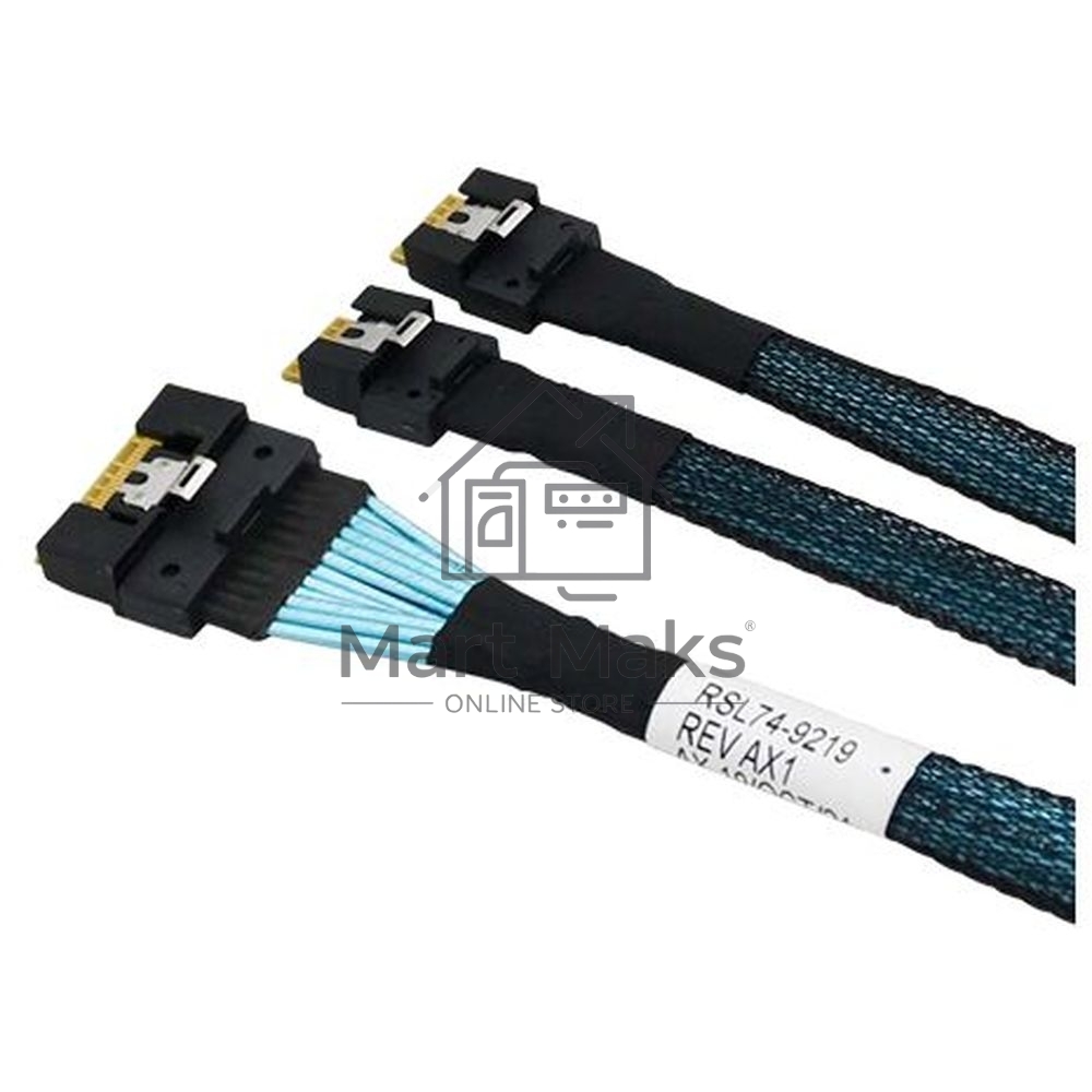 Кабель/ SFF-8654 8i/SFF-8654 4i*2-0.8M