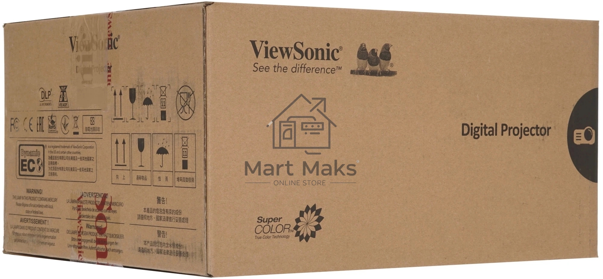 Проектор ViewSonic PA503XP (DLP, XGA 1024x768, 3600Lm, 22000:1, 2xHDMI, 1x2W speaker, 3D Ready, lamp 15000hrs, White, 2.2kg)