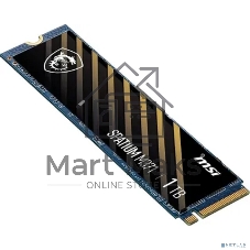 Накопитель SSD MSI Spatium M371, 1ТБ, M.2 2280, PCIe 3.0 x4, NVMe, M.2