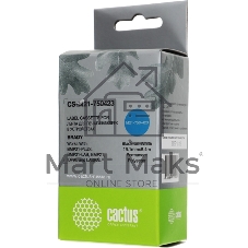 Картридж ленточный Cactus CS-M21-750423 черный шрифт, белый фон (19.1 мм, 6.4 м) для Brady BMP21-PLUS, BMP21-LAB