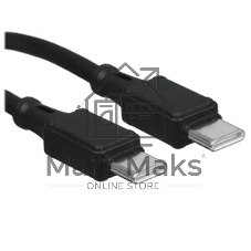 Кабель USB2.0 Hoco Type-C/Type-C, 3А, 60Вт, X120, 1м, черный, коробка