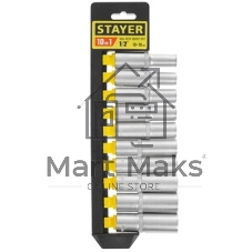 Набор STAYER RSS 10LD набор торцовых головок 10 предм.