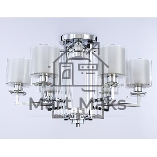 Светильник Ambrella light TR4418/6 CH/CL/FR хром/прозрачный/белый матовый E27*6 max 40W D748*463