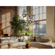 Светильник Ambrella light TR8522/3 BK/SB черный/бронза E27/3 max 60W D380*1000
