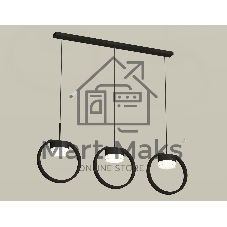 Светильник Ambrella light XB9107156/3 SBK/FR/CL черный песок/белый матовый/прозрачный GX53 (C9107, N8399)