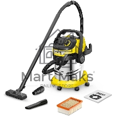Строительный пылесос Karcher WD 5 P S V-25/5/22 1100Вт (уборка: сухая/сбор воды) желтый