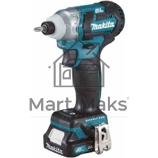 Шуруповерт Makita TD111DWAE, 10,8 В, 2 Ач, 135 Нм, бесщеточный, ударный