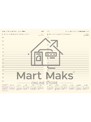 Ежедневник Letts LECASSA A5 искусст. кожа кремовые страницы мягкая обложка розовый