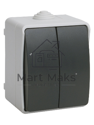 Выключатель 2-кл. ОП ФОРС 10А IP54 сер. ВС20-2-0-ФСр ИЭК EVS20-K03-10-54-DC