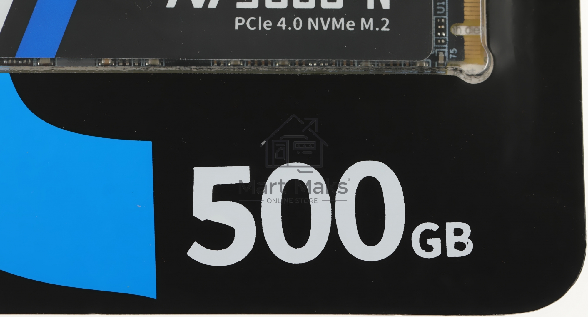 Накопитель SSD Netac NV5000 Pro, 500GB, M.2 2280, PCIe 4.0 x4, NVMe, R/W 4800/2700, с радиатором