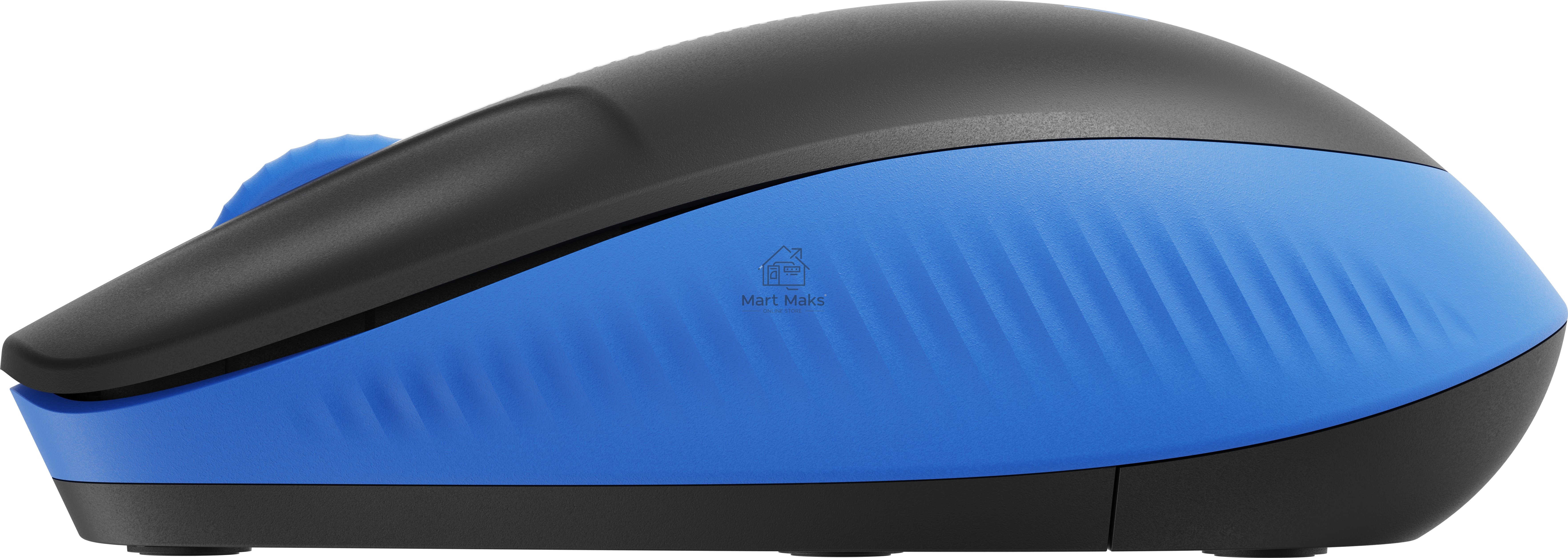 Мышь беспроводная Logitech M190 черный/синий, 1000 dpi, радиоканал, USB, кнопки - 3