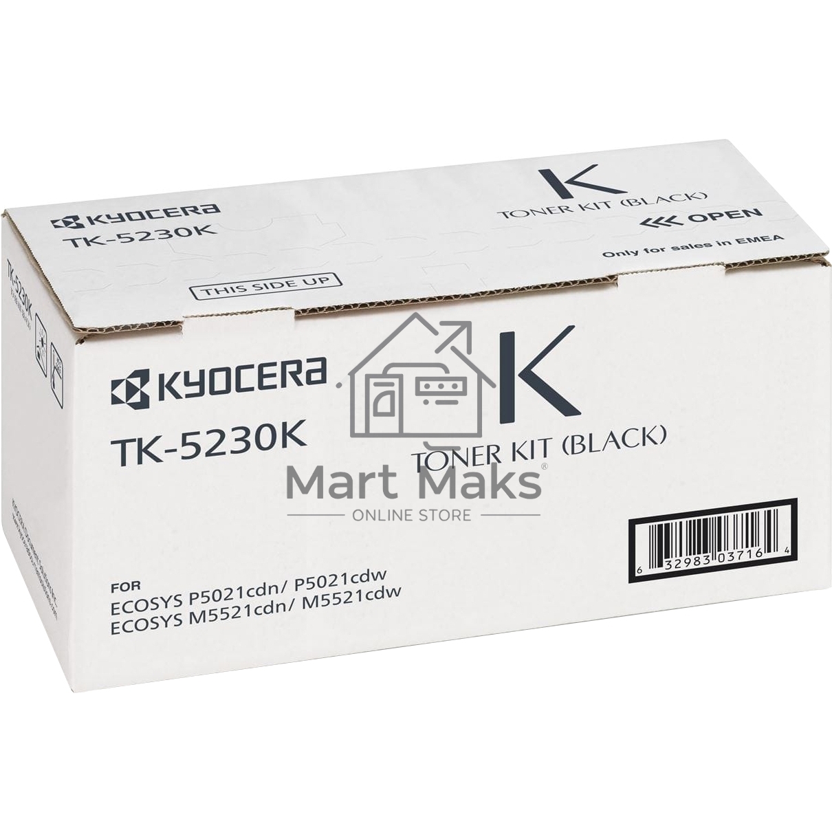 Картридж лазерный Kyocera TK-5230K (1T02R90NL0) черный для M5521cdn/M5521cdw/ P5021cdn/P5021cdw/P5026cdn/P5026cdw 2600 стр.