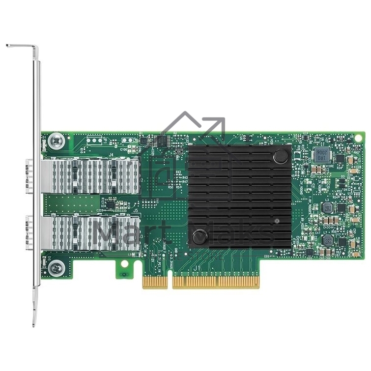 Сетевая карта ConnectX-4 Lx EN network interface card, 25GbE dual-port SFP28, PCIe3.0 x8, tall bracket, SR-IOV, TCP/UDP, MPLS, VxLAN, NVGRE, GENEVE, iSER, NFS RDMA, SMB Direct, ROHS R6