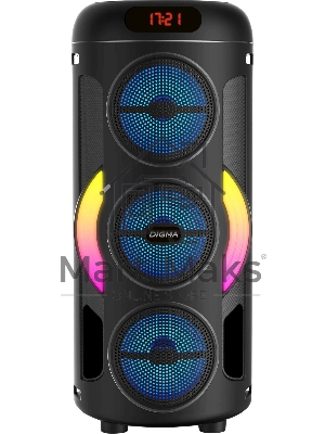 Минисистема Digma D-MC1721 черный 10Вт FM USB BT micro SD