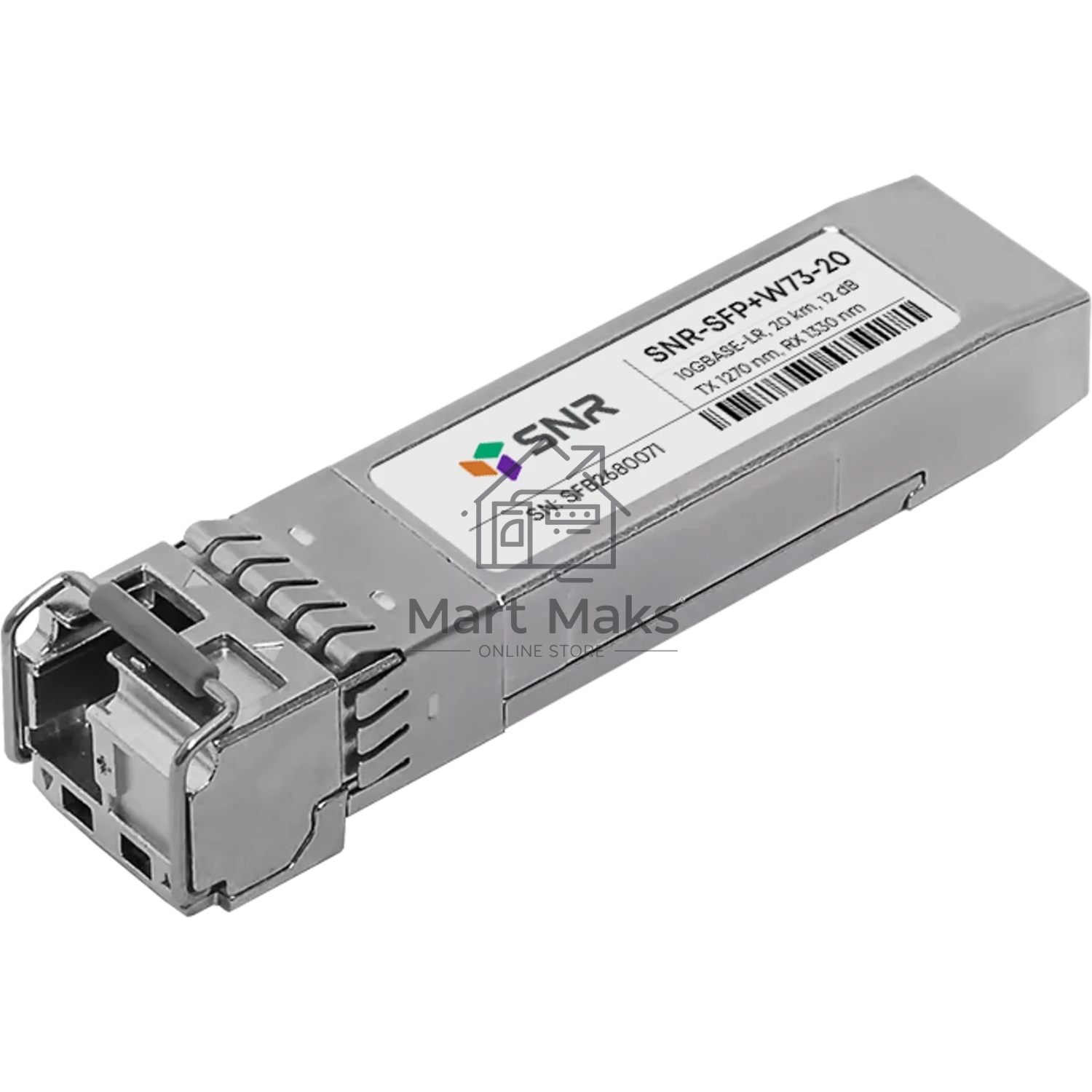 Модуль SNR SFP+ WDM, дальность до 20км (12dB), 1270нм