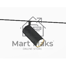 Трековый светильник GL2315 BK черный IP20 24W 3CCT 3000-6400K 48V D65*140