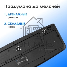 Клавиатура проводная Oklick 105M (1678092), USB, черный