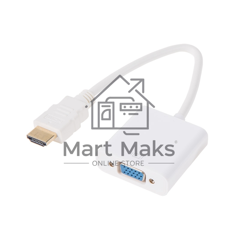 Переходник штекер HDMI - гнездо VGA, провод Rexant