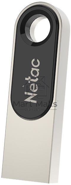 Флешка USB R/W R/W Netac U278 NT03U278N-016G-20PN, 16Gb, USB2.0, металлическая матовая