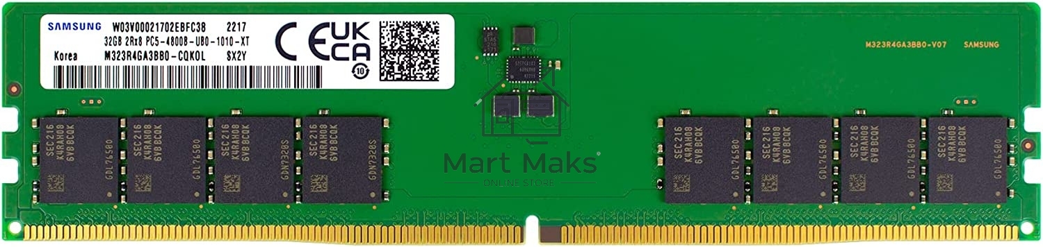 Оперативная память Samsung M323R4GA3BB0-CQK, DDR5, 32GB (1x32 GB), 4800 MHz, CL40, DIMM