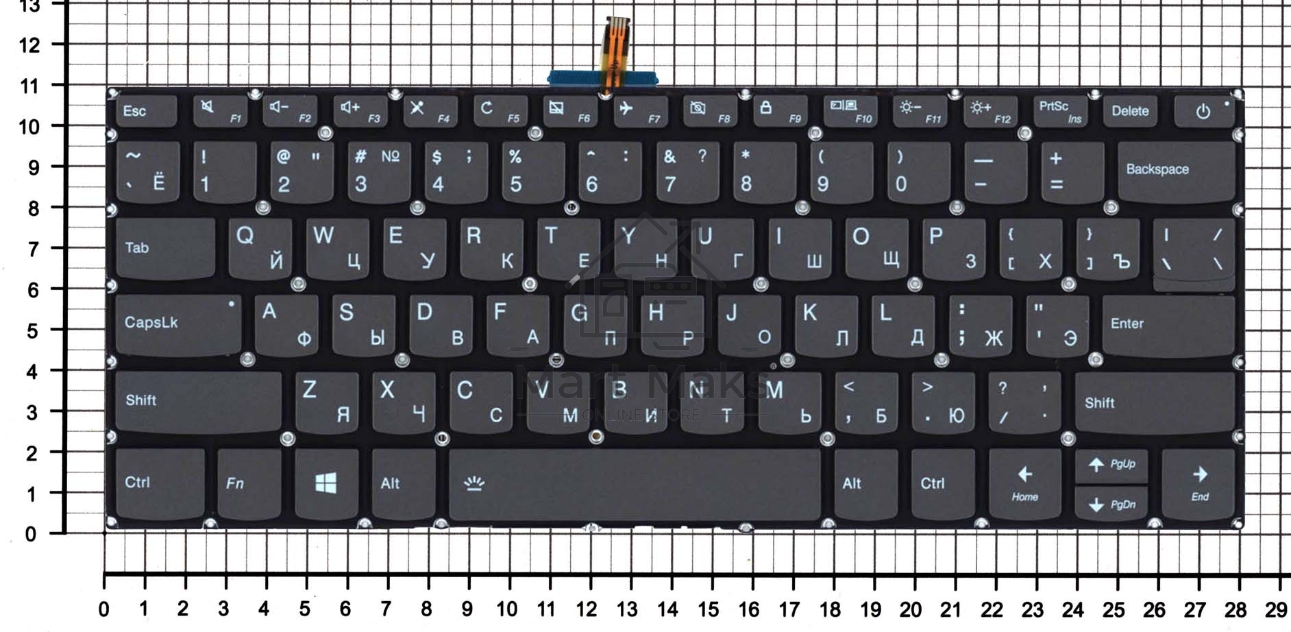 Клавиатура для ноутбука Lenovo Ideapad S145-14API черная с подсветкой