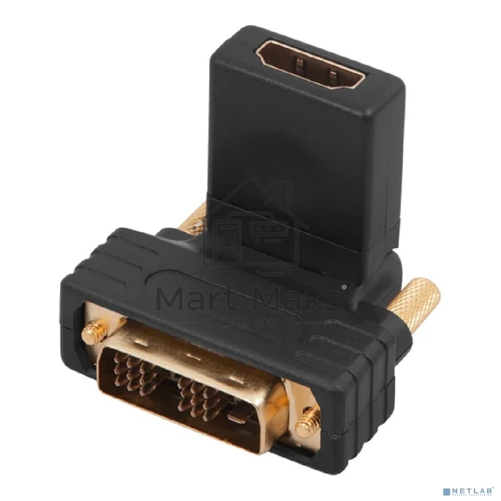 Переходник штекер DVI-D - гнездо HDMI, поворотный Rexant