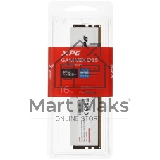 Оперативная память XPG Gammix D35, DDR4, 32GB (1*32Gb) 3200MHz, CL16, UDIMM, с радиатором, белый