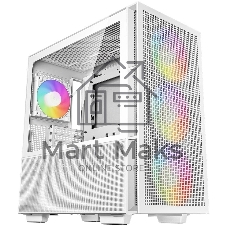 Компьютерный корпус Deepcool CH560 WH без БП, боковое окно (закаленное стекло)
