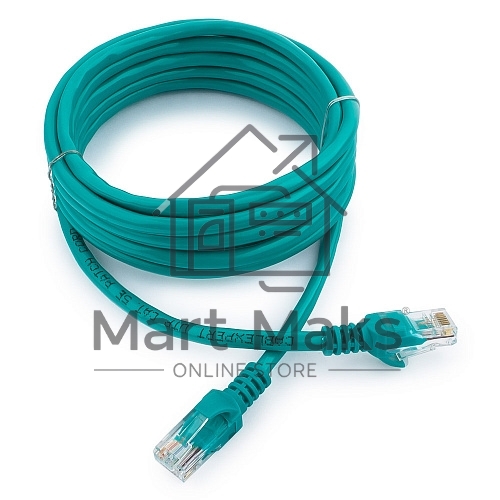 Патч-корд UTP Cablexpert кат.5e, 3м, литой, многожильный (зелёный)