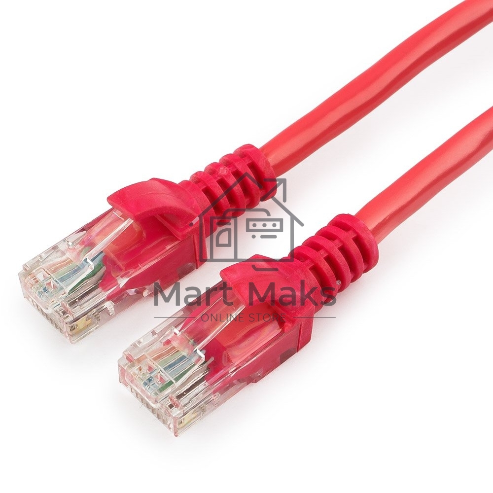 Патч-корд UTP Cablexpert кат.5e, 5м, литой, многожильный (розовый)