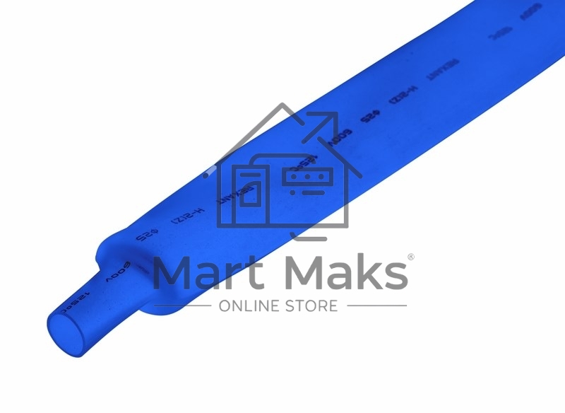 Трубка термоусадочная Rexant 25.0/12.5 1м синий