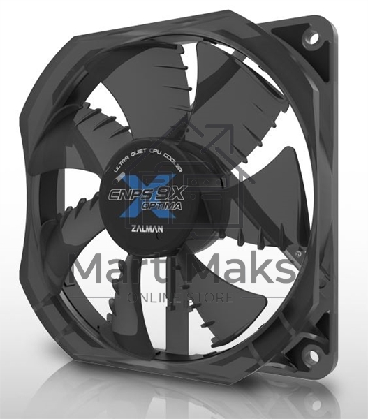 Кулер для процессора Zalman CNPS9X OPTIMA серебристый/черный, 120 мм, алюминий/медь, 1500 об/мин, 26 дБ, 4 pin, 180 Вт, 156 мм