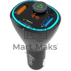 Автомобильный FM-модулятор Ritmix FMT-B300 черный BT USB (80000849)