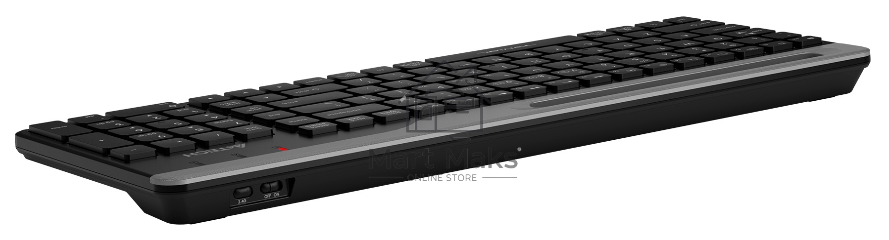 Клавиатура A4Tech Fstyler FBK25 беспроводная, USB, Bluetooth/Радиоканал, черный/серый