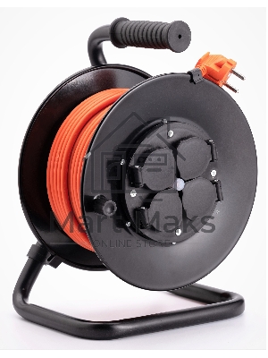 Удлинитель силовой Starwind ST-PSR4.30/G-16 4x3.0кв.мм 4розет. 30м ПВС 16A катушка темно-серый