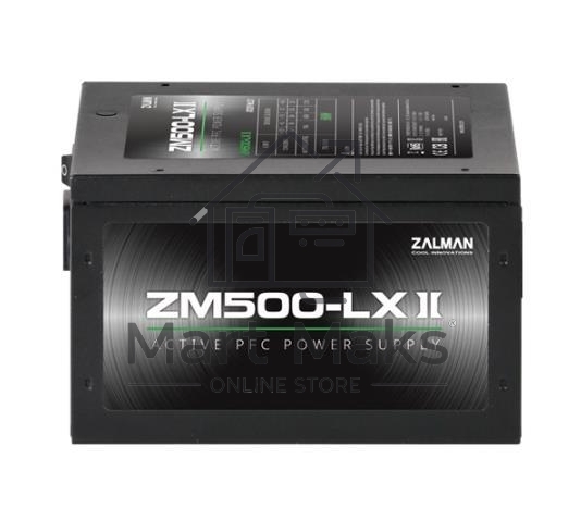 Блок питания Zalman ZM500-LXII, 500Вт, 120мм, черный