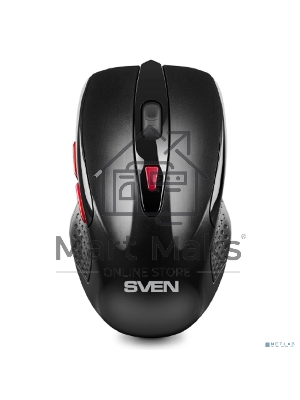 Мышь беспроводная SVEN RX-450W черный, 3200 dpi, радиоканал, USB, кнопки - 6