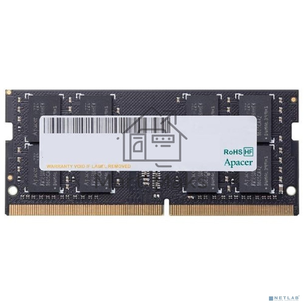 Оперативная память Apacer, DDR4, 8GB (1x8GB), 2666MHz, CL19, SO-DIMM