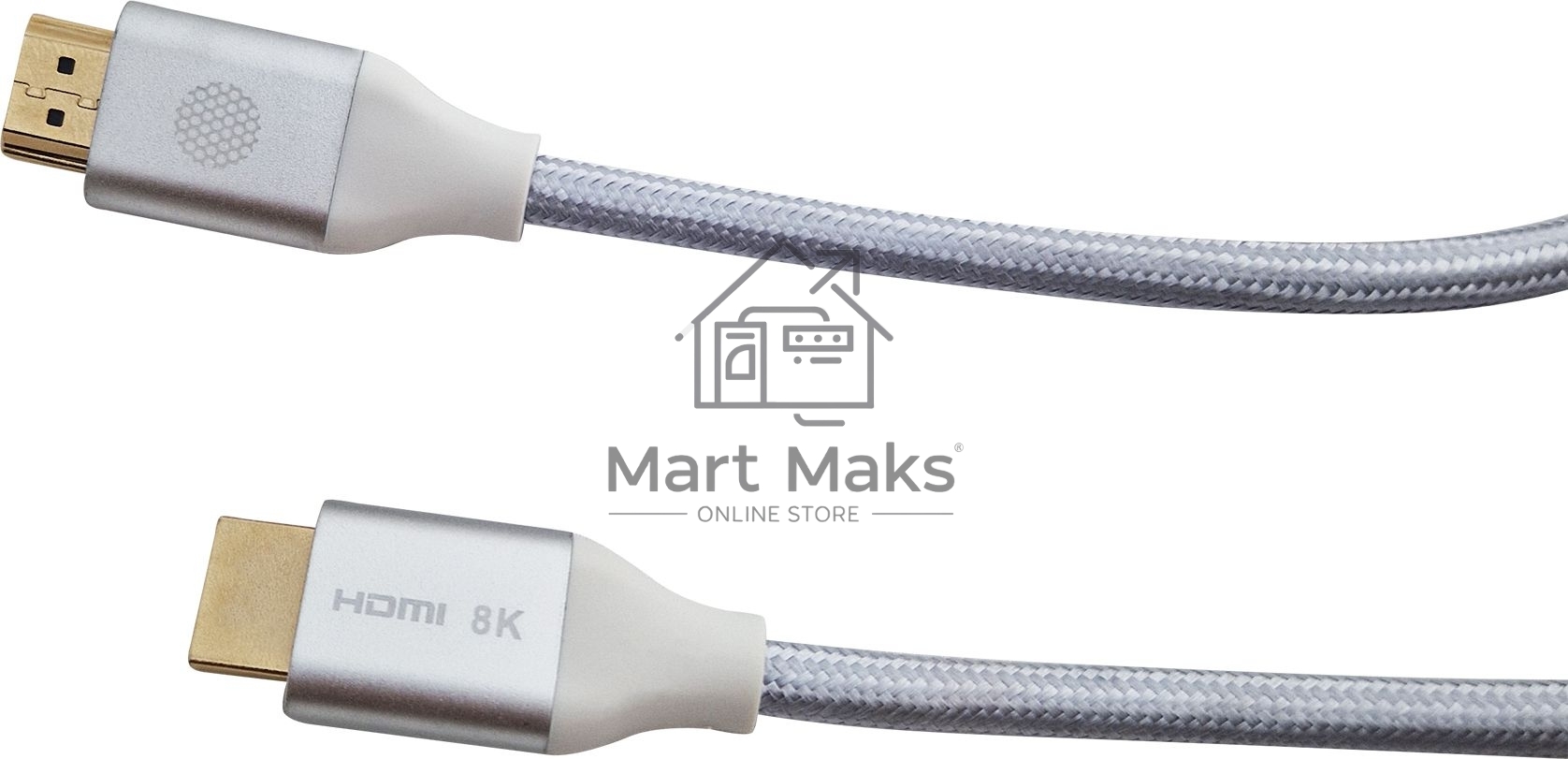 Кабель аудио-видео Cactus CS-HDMI.2.1-1 HDMI (m)/HDMI (m) 1м. Позолоченные контакты серебристый