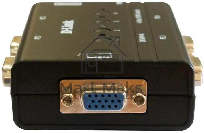 Переключатель KVM D-link DKVM-4K/B3A 4-портовый KVM-переключатель с портами VGA и PS/2