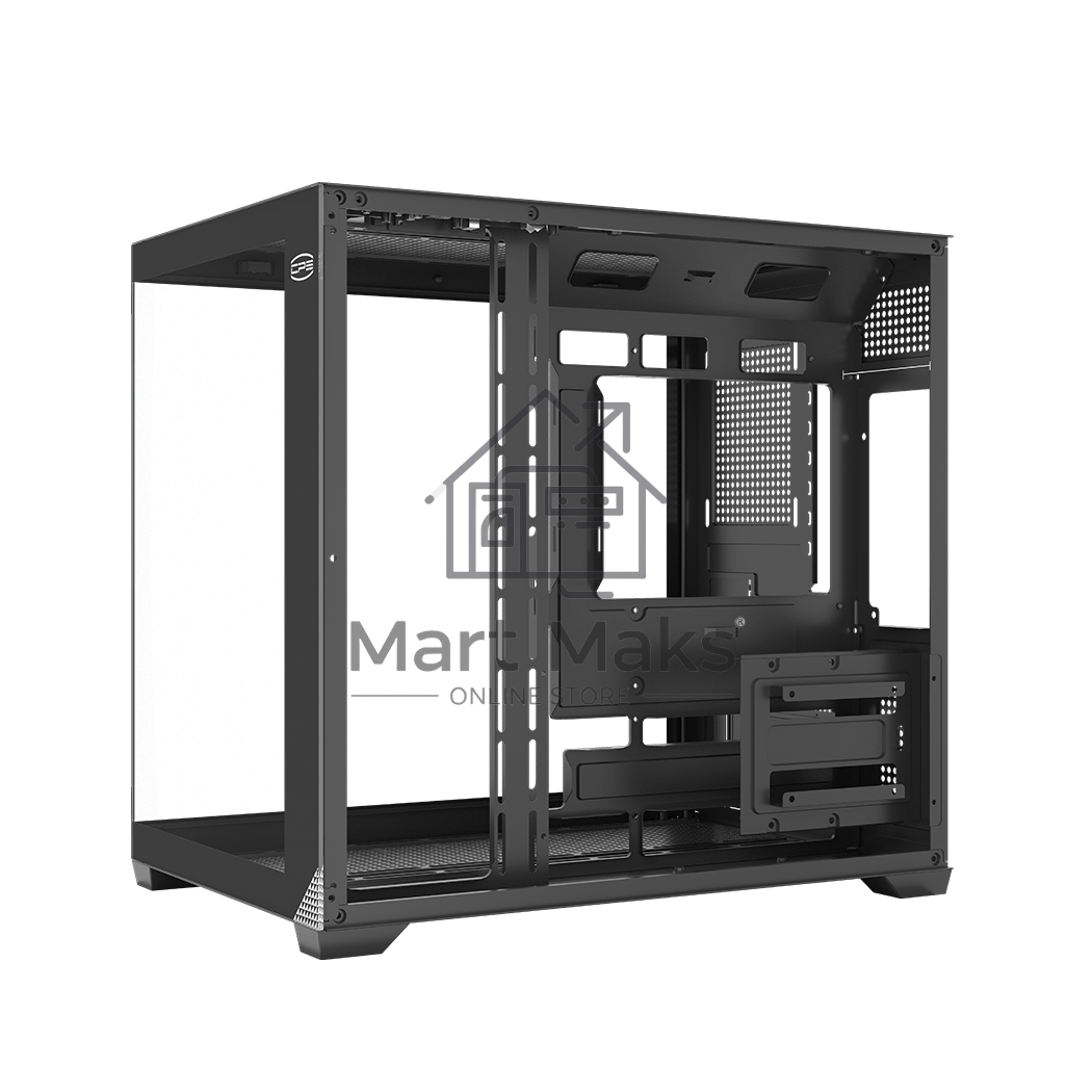 Корпус без блока питания PCCooler C3T700 BK, Midi-Tower, TG, no fans, 1xUSB-A 3.0 + 1xUSB-A 2.0 + 1xUSB-C, ATX, mATX, mITX черный