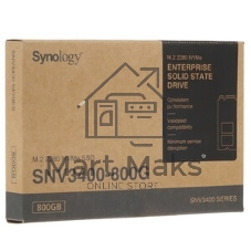 Накопитель SSD Synology SNV5420-800G M.2 NVMe, 800Gb, NVMe PCIe 3.0 x4, M.2 2280, R3100/W1000 Mb/s, IOPS 400K/70K, MTB