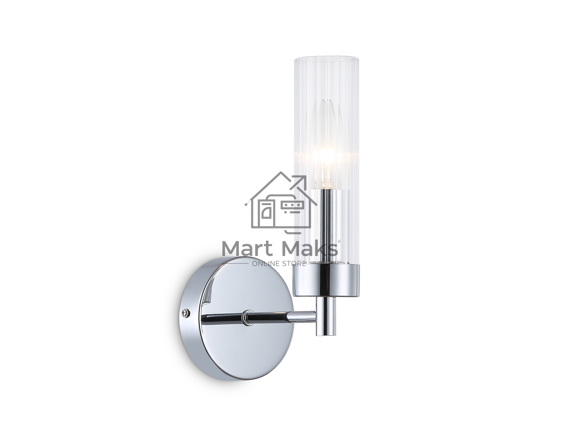 Настенный светильник Ambrella light LH55154 CH/CL хром/прозрачный E14 max 40W 155*100*245
