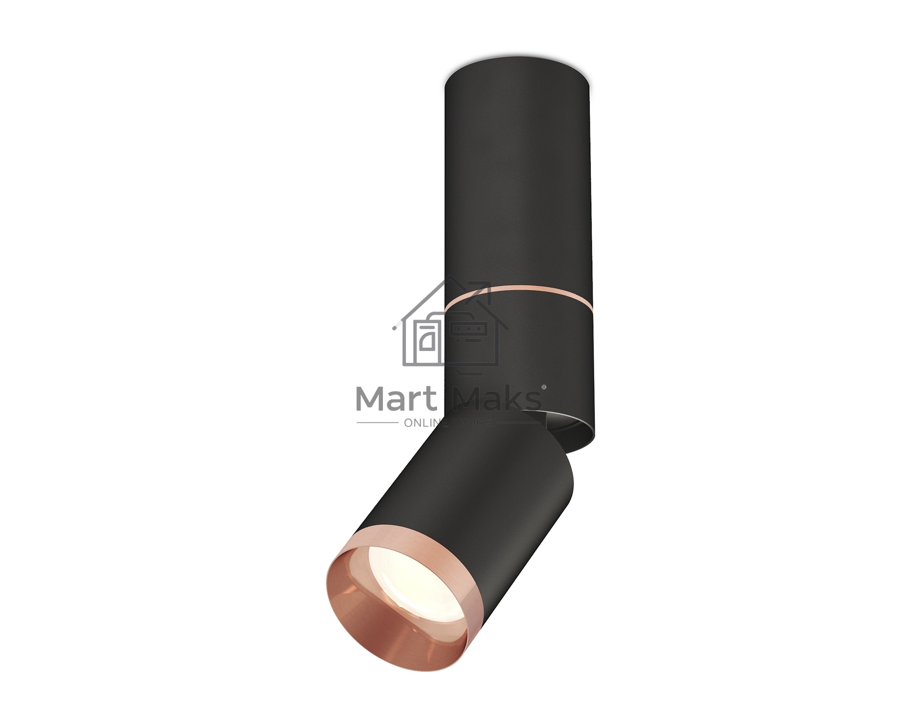 Светильник Ambrella Light XM6313145 SBK/PPG черный песок/золото розовое полированное MR16 GU5.3