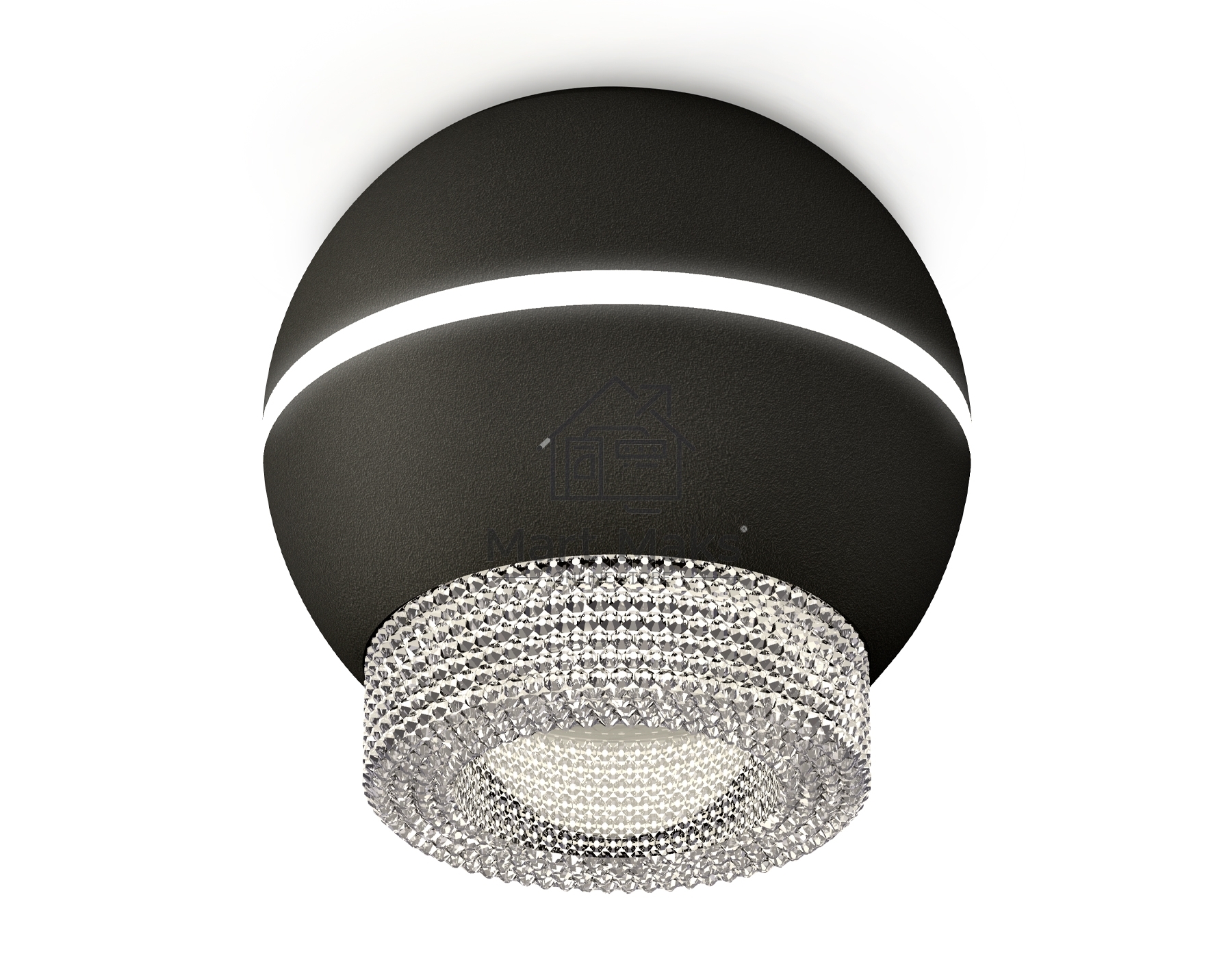 Светильник Ambrella Light XS1102030 SBK/CL черный песок/прозрачный MR16 GU5.3 LED 3W 4200K (C1102, N7191)