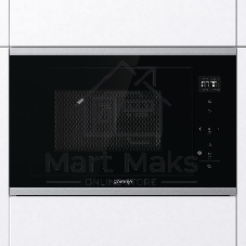 Встраиваемая микроволновая печь Gorenje BMX251SG2BG черный/серебристый, 25 л, 900 Вт, переключатели - сенсор